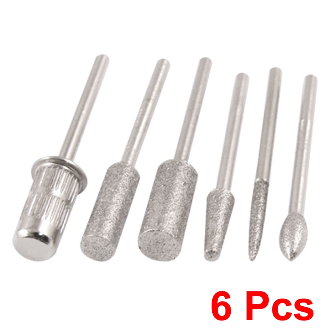 6 In 1 2 3mm Mandrel Pedicure Manicure Nail Art File Polishing Bits Tool Walmart Canada