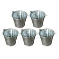 thumbnail image 2 of 5 cubos decorativos de metal, mini maceteros multifuncionales, ideales para fiestas, Plata, 2 of 9