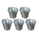 thumbnail image 2 of 5 piezas de pequeños botes multifuncionales portátiles para manualidades, mini frascos decorativos para dulces Plata, 2 of 8