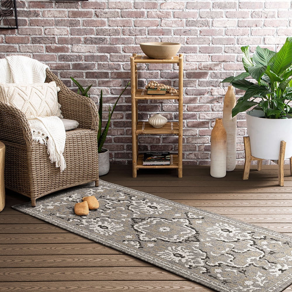 Mohawk Home Ravello Outdoor Area Rug, Taupe, 2' 6" x 6'