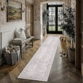 thumbnail image 3 of BERTHMEER 2'x12' Washable Runner Rugs for Hallway Kitchen Entryway Bathroom Non-slip, Gray, 3 of 7