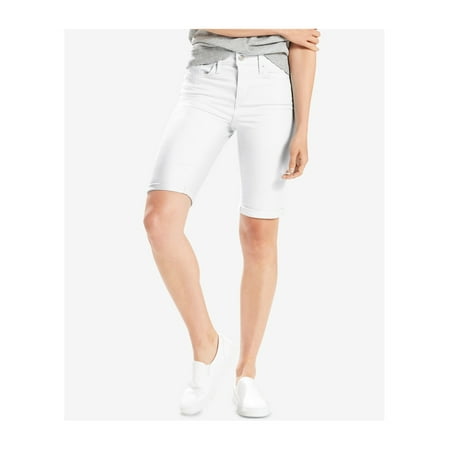 Levi's Womens Mid Rise Casual Bermuda Shorts white 26 | Walmart Canada