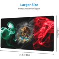 thumbnail image 3 of Desk Mat,Mexico Smoke Flag Extended Gaming Mouse Pad for Office Work & Game,Computer Keyboard Mouse Mat Desk Non-Slip Rubber Base Large Mousepad with Stitched Edges, 31.5x15.7inch, 3 of 6