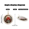 thumbnail image 6 of Christmas Tree Decorations with Rustic White Snowy Border Design, Festive Red Christmas Ornaments for Winter Decorations for Home and Tree Branches, 2026 Christmas Ornaments, 6 of 6