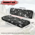 thumbnail image 7 of Yuyamidu Gray Camouflage UTV Seat Cover Camo UTV Bench Seat Cover Universal for Kawasaki Mule 4000 4010 4x4 Comfortable Breathable Cushion Covers with Elastic Edge, 7 of 7
