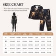 thumbnail image 4 of Lsque Regal Stag In Forest Pattern Long Sleeve Pajama Set for Women - Soft 2-Piece Sleepwear and Loungewear Set with Pockets, Comfy Nightwear-Medium, 4 of 7