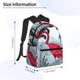 thumbnail image 2 of Pofeuu Flamingo On The Jungle Print Laptop Backpack Travel Canvas Backpack for School Lightweight and Comfortable Backpack College Backpack Schoolbag, 2 of 6