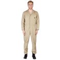 thumbnail image 3 of Natural Workwear Adult Big & Tall Long Sleeve Coverall Khaki 3X-LargeTall - Runs 1 Size Small, 3 of 3