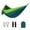 Green, variant on Blue Portable Camping Hammock with Mosquito Net, Double-Layer Nylon Sleeping Swing for Hiking Backpacking, One Size