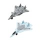 thumbnail image 1 of Modelo de caza de aleación, decoración de escritorio, juguete de avión para estantería, mesa, oficina. 2 piezas, 1 of 9