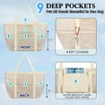 thumbnail image 4 of Mesh Beach Bag, Extra Large Beach Tote with Zipper Pocket Pool Bag for Cruise/Swim/Vacation Essentials, 4 of 8