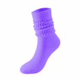 thumbnail image 3 of UAMVSH 3 Pairs Slouch Socks for Women Soft Long Scrunch Knee High Socks Unisex Ribbed Knit Soft Socks, 3 of 6