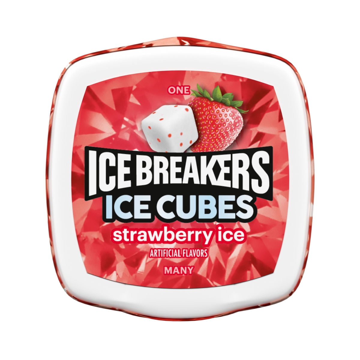 ICE BREAKERS ICE CUBES STRAWBERRY ICE FLAVORED BOTTLE PACK GUM