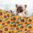 thumbnail image 3 of Naloa Beautiful Bohemian Sunflower Dog Blanket, 3 Sizes Cat Blanket for Indoor Cats Large Medium Small Dog Gifts-Small, 3 of 8