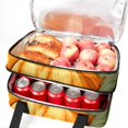 thumbnail image 5 of Thanksgiving Double Layered Insulated Lunch Bag with Two Compartments, Large Capacity, Refrigeration Capability - Hand Carry 7.1x11.4x16.1 Inches, 5 of 6