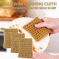 thumbnail image 1 of ¡Compra y Aprovecha las Mejores Ofertas!, Cepillo para lavar platos sin grasa con hilo dorado de 5,9 x 3,9 pulgadas, paño para limpiar ollas, herramienta para quitar y limpiar aceite, toalla, 1 of 9