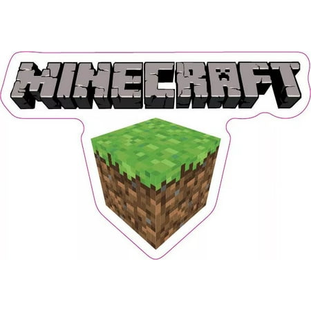Kira Sticker With Minecraft Logo With Block Window Decal Decorative Laptop, Phone Stickers, Waterproof Decals Water Bottles, Hot Trending Vinyl Stickers