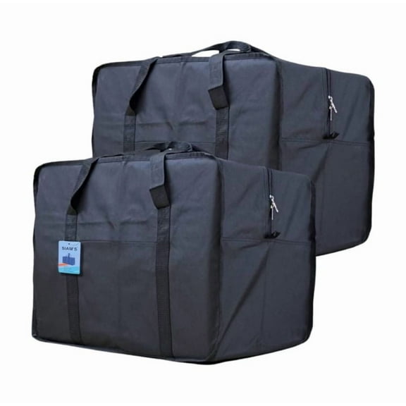 2PC PACK 25" 50LB. CAP SQUARE JUMBO DUFFLE/ CARGO BAG LUGGAGE SUITCASE TOTE