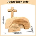 thumbnail image 3 of Clearance Items Easter Eggs Decorations, Empty Tomb Easter Scene, Wooden Easter Decoration for Indoor and Outdoor Spaces, Perfect for Spring Holiday and Easter Celebrations, 3 of 7