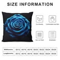 thumbnail image 5 of JEUXUS Rose Baby Blue Rose Romantic Short Plush Pillowcase White, 5 of 5