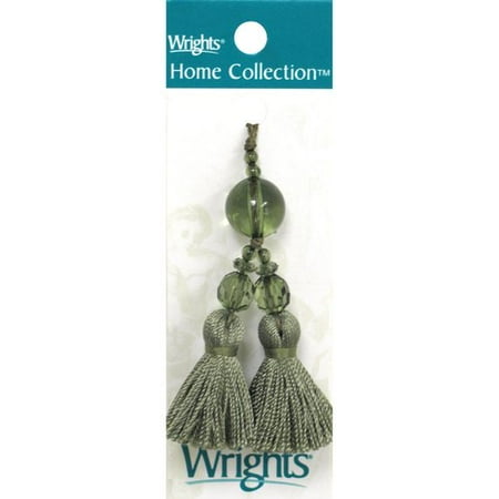 Mini Bead Tassel, Sage