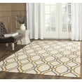 thumbnail image 3 of Safavieh Dhurries Steve Trellis Wool Area Rug, Ivory/Black, 8' x 10', 3 of 8