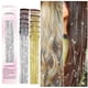thumbnail image 1 of Clip in Hair Tinsel, 12Pcs Glitter Fairy Tinsel Hair Extensions 20 Inch Shiny Hair Tinsel Heat Resistant, Sparkly Strands Hair Accessories, Festival G, 1 of 4