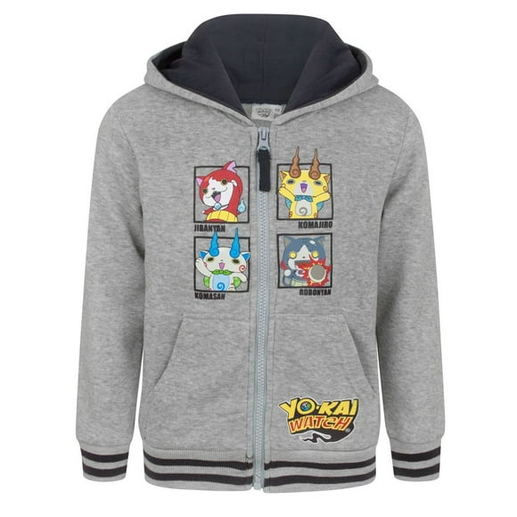 Yo Kai Watch Boys Grey Hoodie
