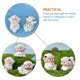 thumbnail image 3 of 6pcs Creative DIY Bonsai Ornaments Home Resin Craft Outdoor Garden Sheep Adorns, 3 of 4