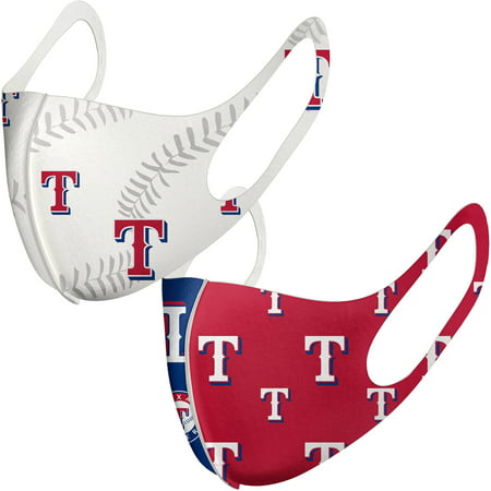 Texas Rangers Fanatics Branded Adult Bonded Colorblock Face Covering 2-Pack