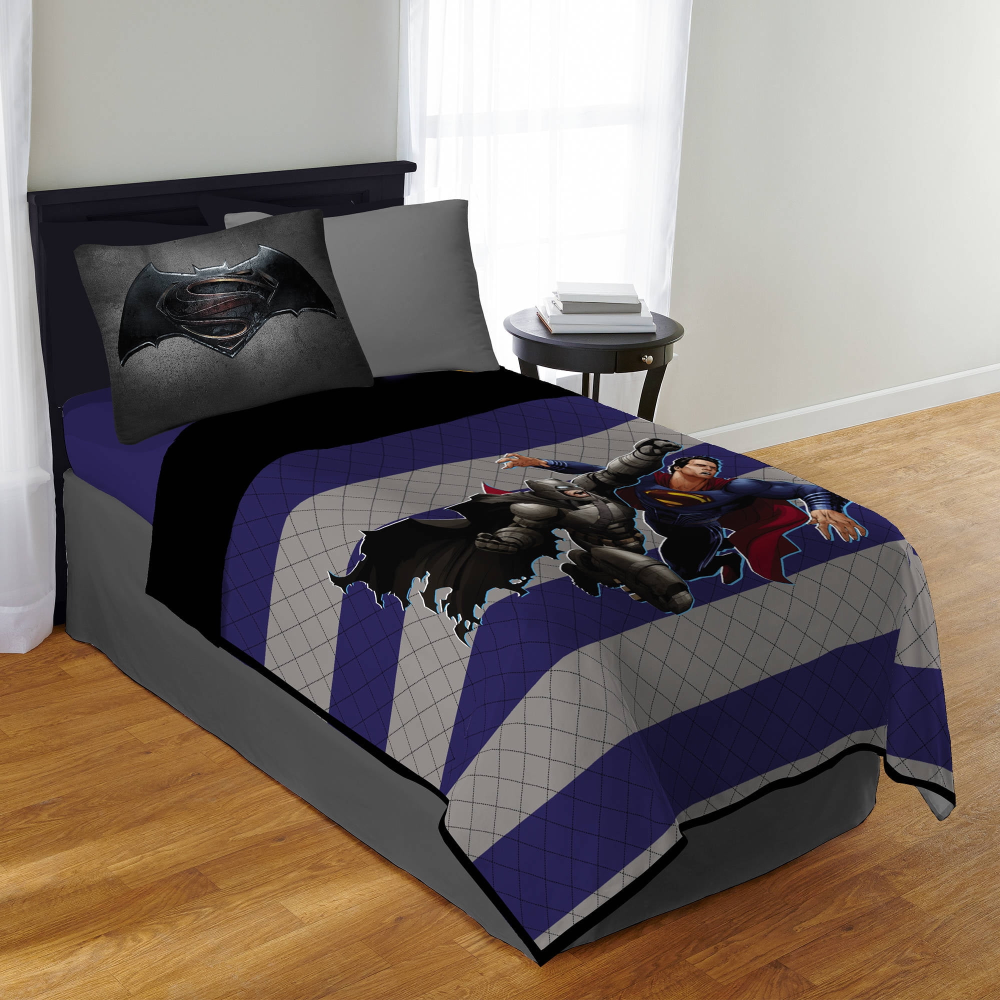 Warner Bros Batman vs Superman Battle Armor Twin Full Quilt with