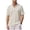 Beige, variant on Mens Short Sleeve Golf Shirts V Neck Vertical Striped Jacquard Knit Collared T-Shirts, Summer Beach Vacation Tops Old Money Aesthetic Breathable Lightweight Casual Regular Fit Fashion Apparel