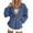 Navy, variant on Women's Solid Color Full Zip Front Hooded Sweatshirt, Raglan Sleeve with Kangaroo Pockets, Casual Streetwear Oversized Pullover for Fall Winter Fashion and Plus Size Comfort Navy XL
