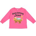 thumbnail image 3 of Inktastic Happy Birthday Jesus Nativity Christmas Boys or Girls Long Sleeve Toddler T-Shirt, 3 of 5
