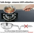 thumbnail image 5 of Hawkins 25 Cup Tadka Pan 600ml Triply Stainless Steel Pan Silver STP25, 5 of 7