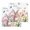 Pink, variant on Beige Easter Kitchen Dish Towels for Drying Dishes Set of 3, Spring Watercolor Vintage Tulip Flower Plant Waffle Weave Microfiber Hand Tea Bathroom Towels Quick Dry & Absorbent Towel 12x12