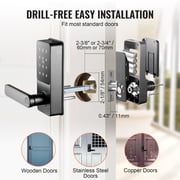 KFFKFF Smart Lock, Keyless Entry Door Lock with Handle, APP Control Fingerprint Door Lock, 7-in-1 Smart Locks for Front Door, Electronic Digital Lock with Keypad