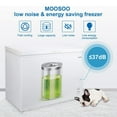 UltraQuiet Chest Freezer, MOOSOO 7.0 Cu ft Compact Freezer with Adjustable Temperature control