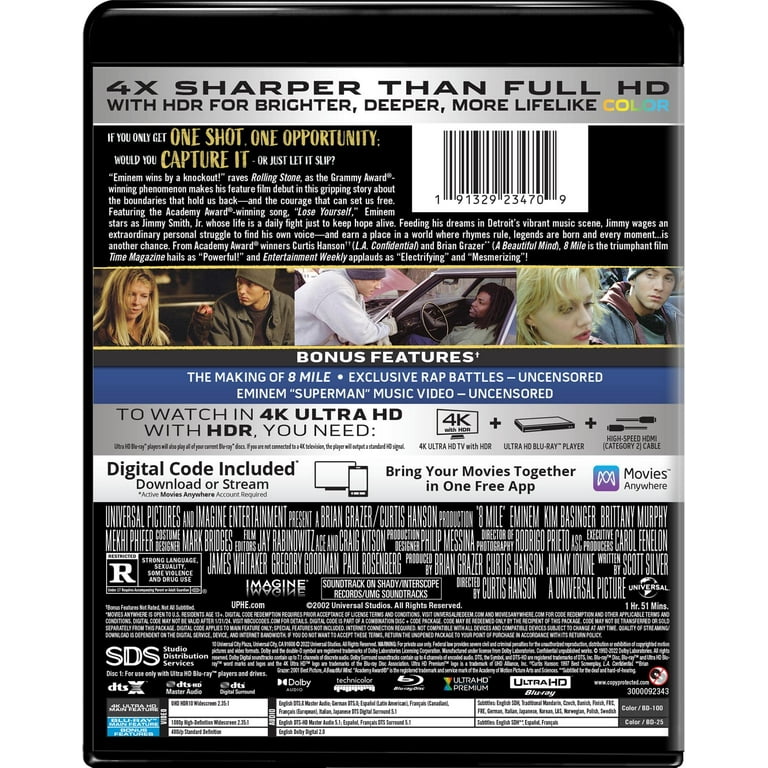 8 Mile Film - Eminem's Debut (4K Ultra HD + Blu-ray + 8 Mile Film - Eminem's Debut (4K Ultra HD + Blu-ray +