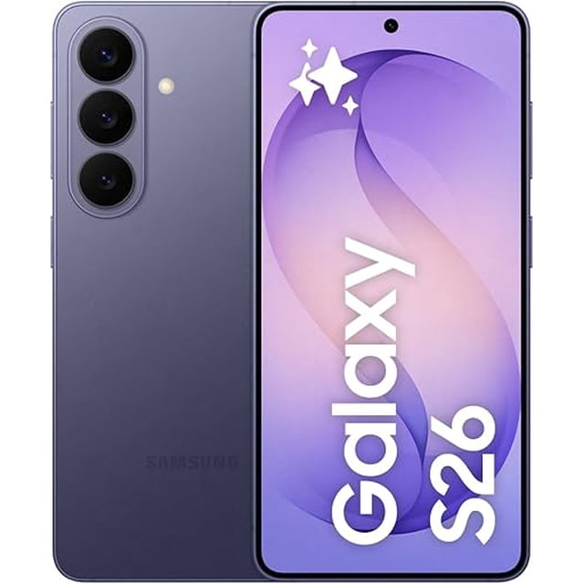 Restored Samsung Galaxy S26 Unlocked Smartphone Cobalt Violet 256GB Storage, 6.3" Dynamic Display, Galaxy AI Features, Water-Resistant Design Open Box