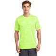 thumbnail image 2 of Sport Tek 1150991 Mens PosiCharge Electric Heather Tee, Lime Shock Electric - Extra Small, 2 of 2
