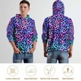 thumbnail image 5 of Leopard Colorful Regular Fit Hoodie, Sporty Pullover Hooded Sweatshirt for Men Women S, 5 of 6