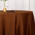thumbnail image 3 of BalsaCircle 6 Pieces 120" Cinnamon Brown Round Polyester Tablecloths Linens Party Kitchen Dining Banquet, 3 of 8