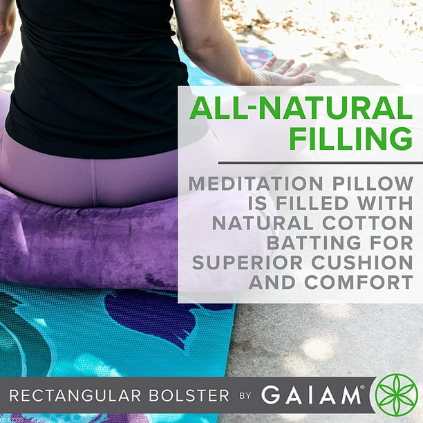 Gaiam Yoga Bolster Rectangular Meditation ow 