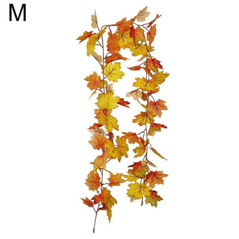 170cm Hanging Plant Artificial Maple Leaves Garland Autumn Fall Party Home Decor 