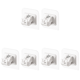 thumbnail image 1 of DQrwqpou Soportes para Barra Cortina Sin Taladro Ganchos Montaje en Pared para Baño Y (blanco) 2 Uds., 1 of 2