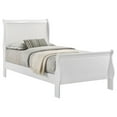 thumbnail image 3 of Louis Philippe 47-inch Twin Sleigh Panel Bed White, 3 of 7