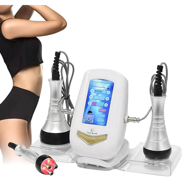 Masajeador 3 en 1 para Celulitis Cavitación y Radiofrecuencia Corporal y Facial para Salones y uso D