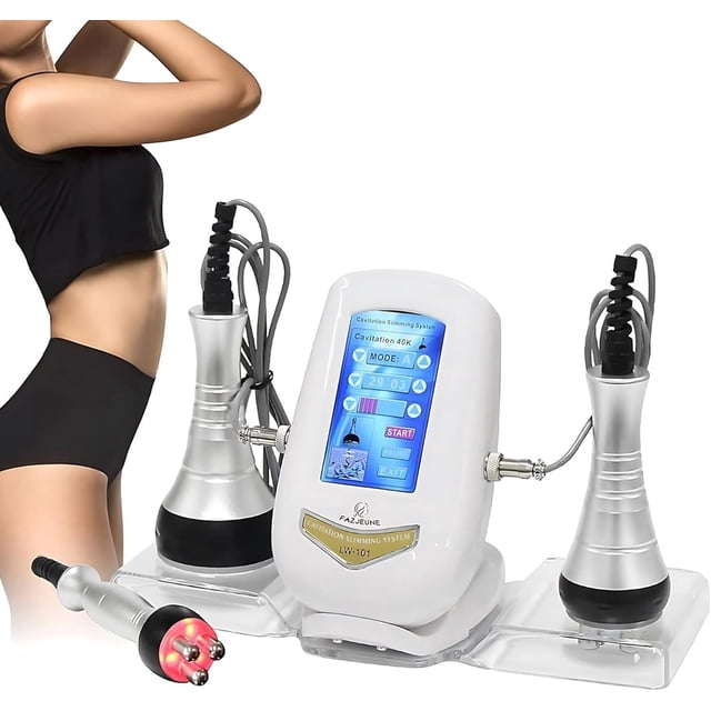 Masajeador 3 en 1 para Celulitis Cavitación y Radiofrecuencia Corporal y Facial para Salones y uso D