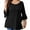 B1-Black, variant on Women's Plus Size Tops Bell-Sleeve Ultimate Tee Shirt Dark Green 4X Scoop Neck Casual Tunic Tops 3/4 Sleeves Basic Tunic Tops